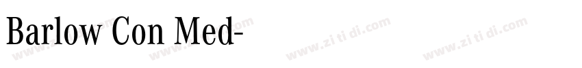 Barlow Con Med字体转换